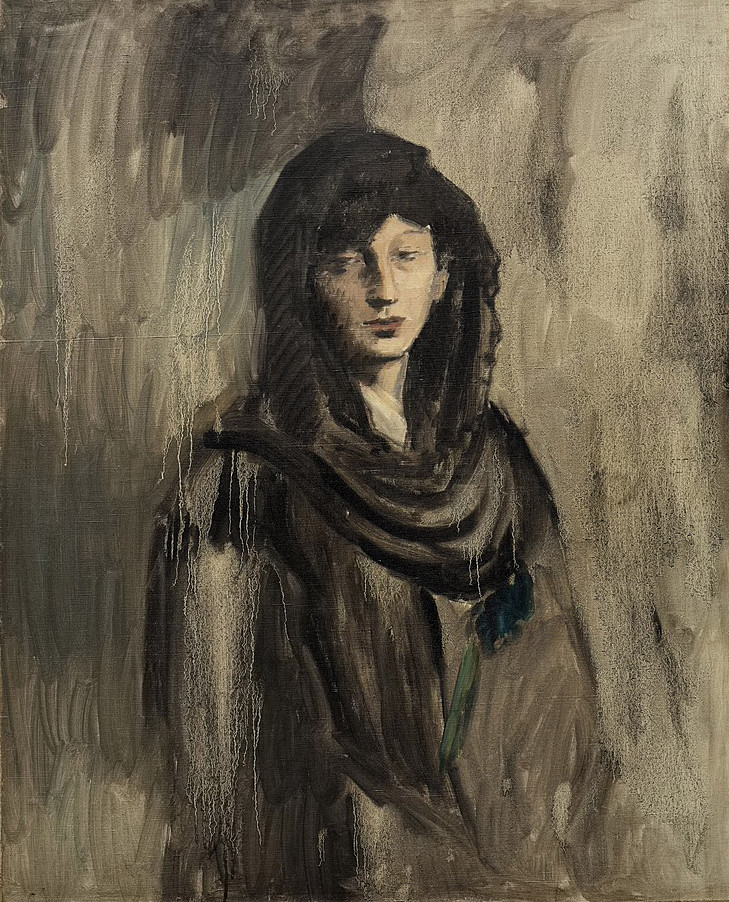 Picasso 1905-1906 Fernande with a Black Mantilla